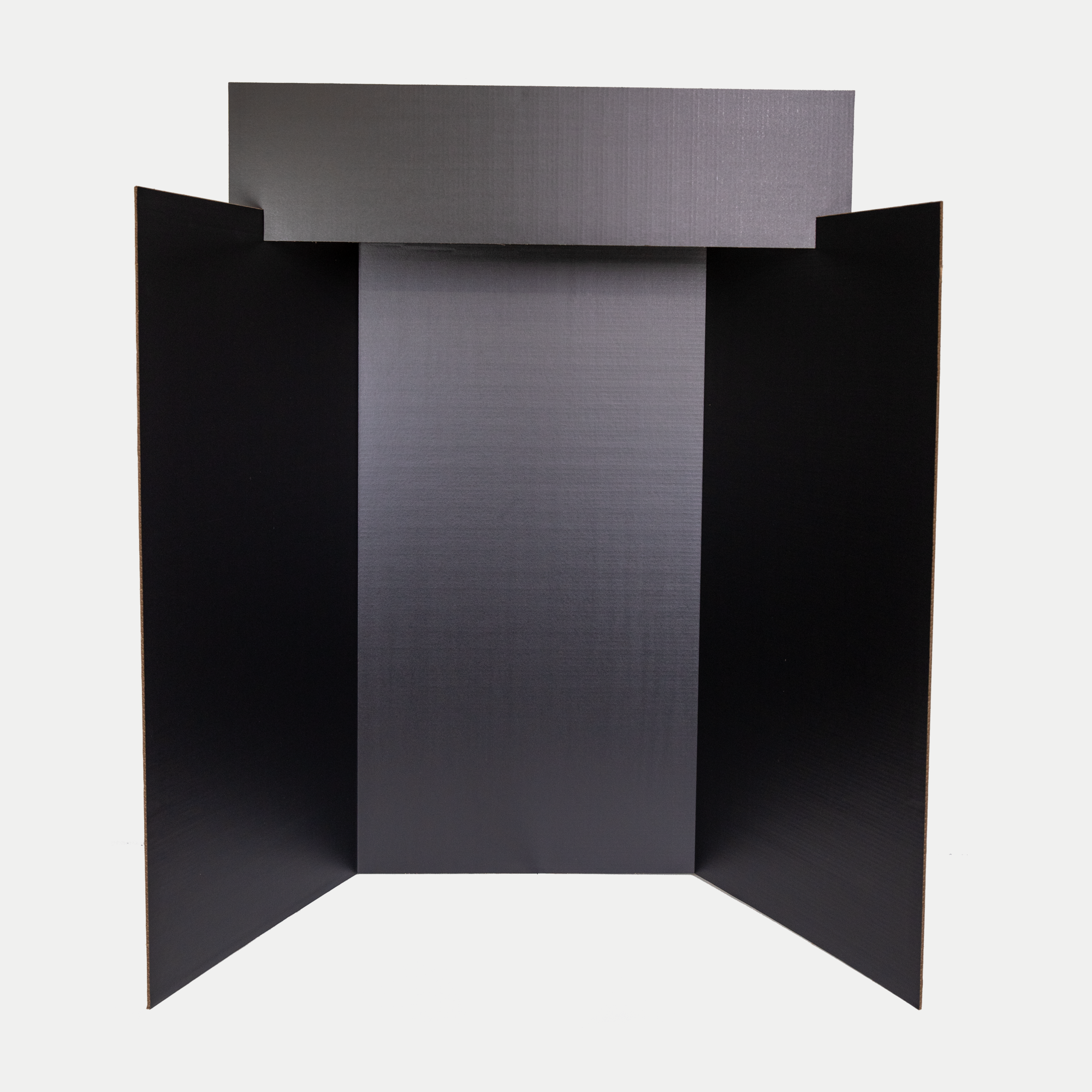 Black Exhibit Board with Title Panel - Single – Box Man Inc