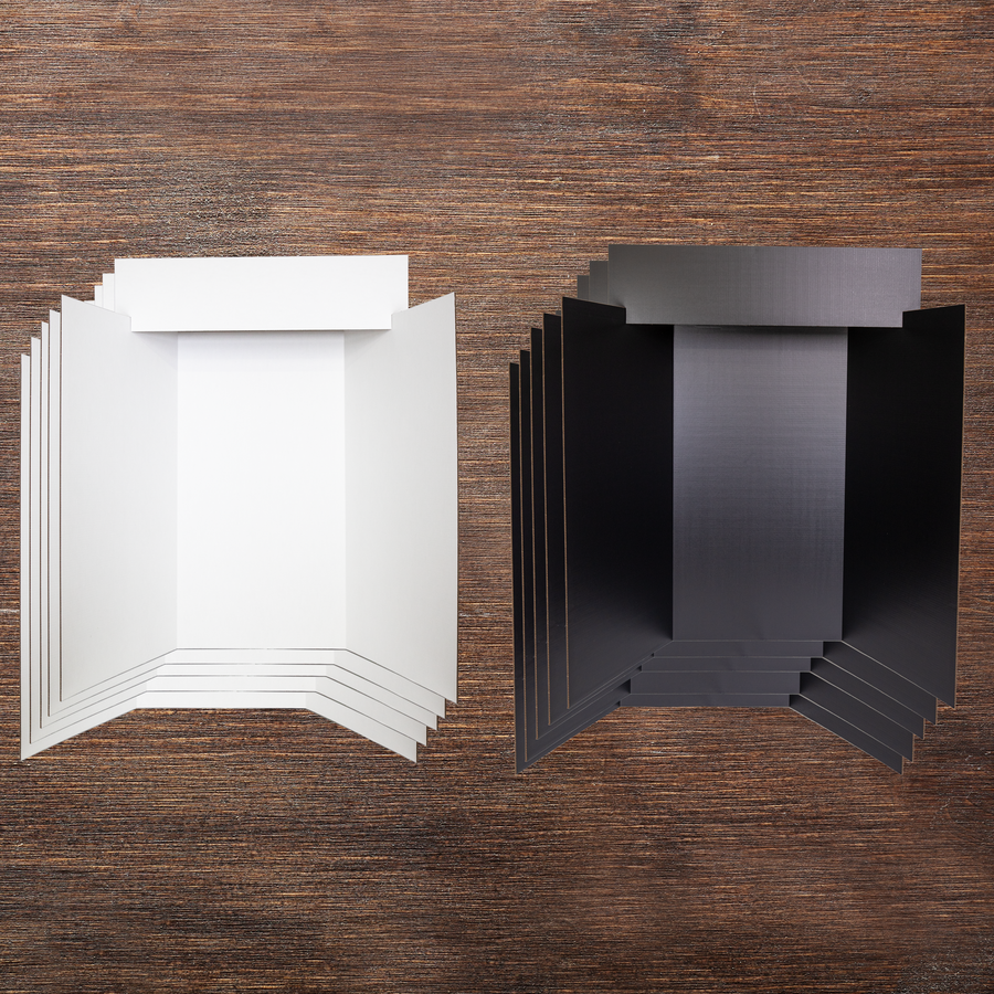 Mixed Box with Title Panels - 5 Black and 5 White – Box Man Inc