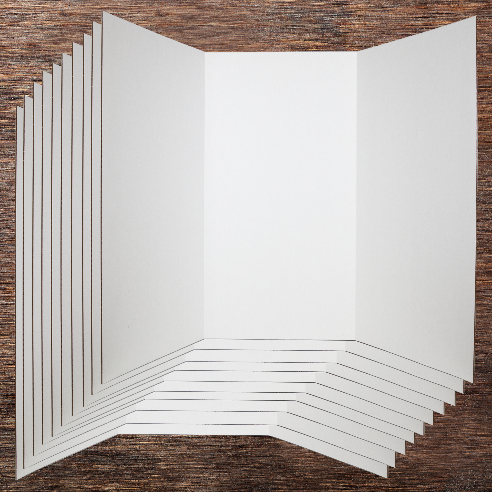 White Exhibit Boards without Title Panels - 10 pack – Box Man Inc